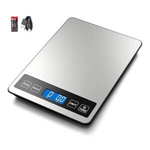 Fuzion Food Scale, 1g/0.1oz Digital Kitchen Scale - 22lb, 7 Units (C191)